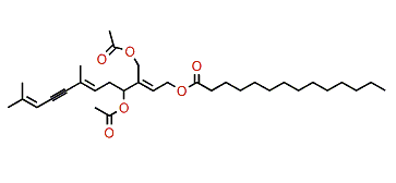 Tetrahydro-2,3-didehydro-1-caulerpenyne tetradecanoate